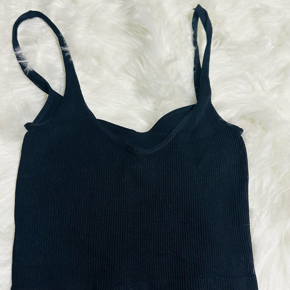 Free People Midnight Ribbed Camisole